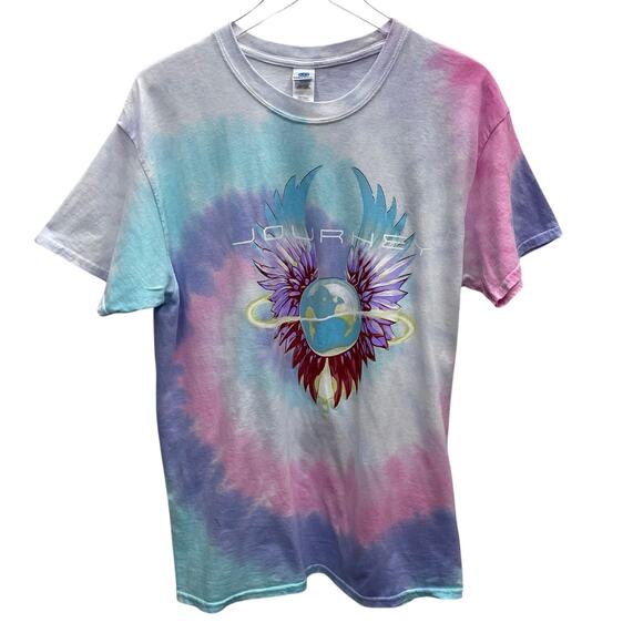 Journey 2024 Pastel Tie Dye Infinity Wings Tee Official Merchandise Size Large - Picture 1 of 9